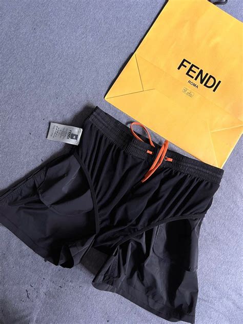 fendi water reactive swim trunks|Fendi men's beachwear.